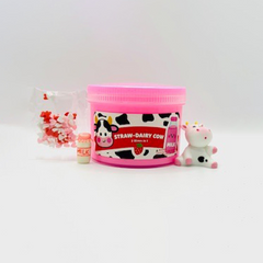 Straw Dairy Cow butter clear slime mix